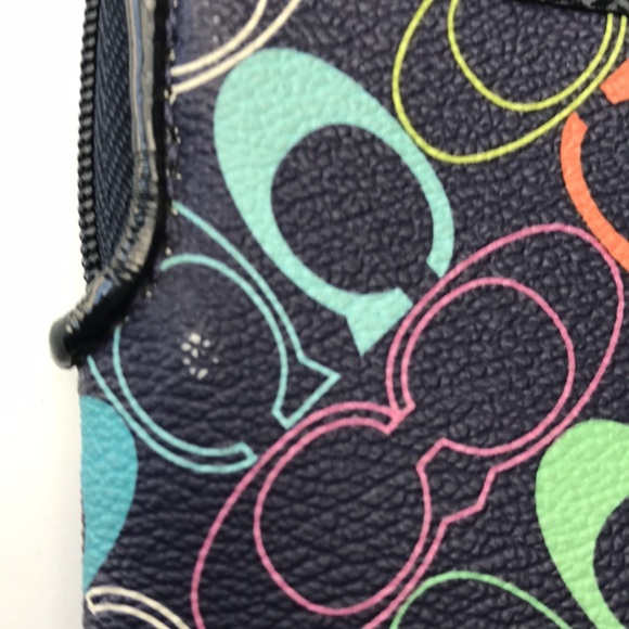 Coach Multicolor Logo Print Wristlet/Wallet - Picture 6 of 8